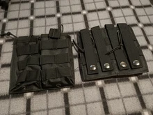 Bolsa táctica militar para Paintball Airsoft, bolsa de nailon 1000D individual/doble/Triple para revistas, M4