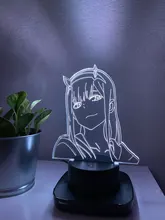 Two-Figure Nightlight Lamp Decor-Light Gift Manga Darling Zero Girls Bedroom Anime In-The-Franxx