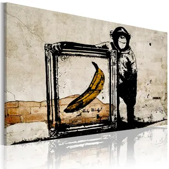 

Picture-inspired to Banksy-sepia-90x60 cm