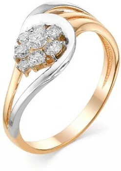 

Master brilliant ring with 8 diamonds in red gold