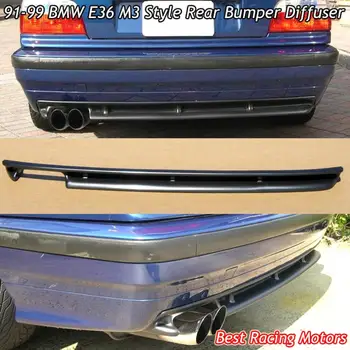 

For BMW E36 1990-1999 M Edition Rear Bumper Diffuser ABS Plastic