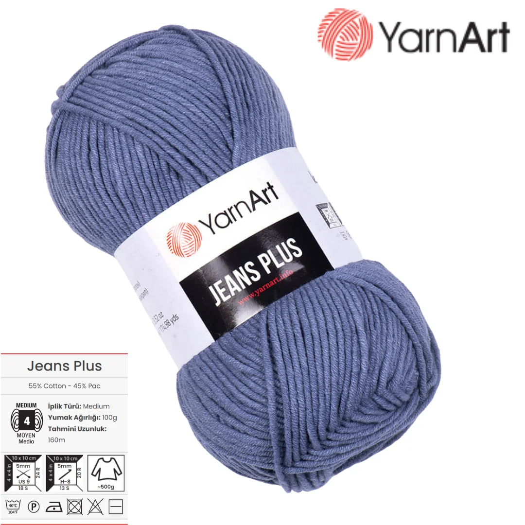 Yarn Art Jeans Yarn, Amigurumi Cotton Yarn, Cotton Yarn Crocheting, Knitting Yarn, Amigurumi Cotton Yarn, Turkish Yarn, 55% Cotton – 45% Pac