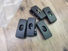 5 unids/lote en/OFF interruptor Inline negro en línea lámpara de mesa lámpara de escritorio luz Cable de interruptor de Cable de 110-250V