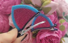 Horquilla con orejas de gato y lentejuelas tridimensional para niña, 2 uds., horquilla para niña, horquilla para bebé, clip LATERAL, regalo de vacaciones