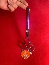 Fenice profesional JP440c 7 pulgadas de alta calidad para mascotas tijeras de peluquería canina curva adelgazamiento tijeras adelgazamiento de 25%