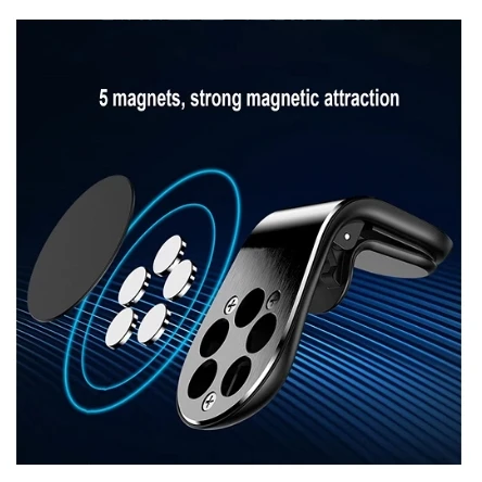 Eono Soporte Movil Coche Magnetico, Rejilla de Ventilación del Coche,  Diseño Universal con Pinza y potentes iman (N52), Compatible con iPhone  12/13/
