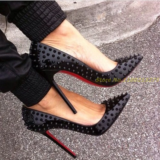 Lænestol Kriminel stærk Toe Pumps | Heels | Shoes - Pointed Toe Pumps High Thin Heels Solid Black  Woman Party - Aliexpress