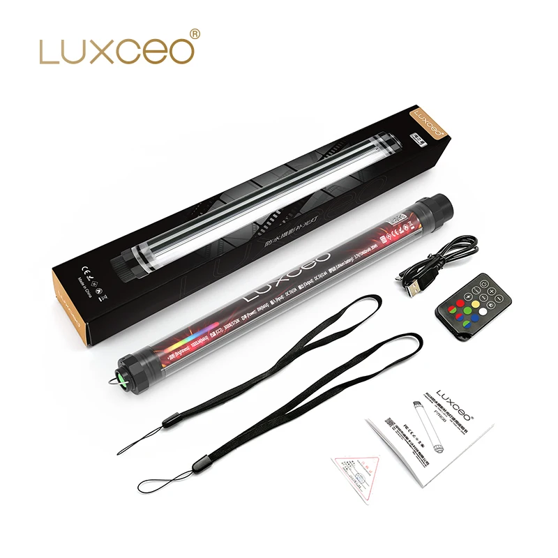 Цветная (RGB светодиодный видео светильник Водонепроницаемый Powerbank 1000LUX USB