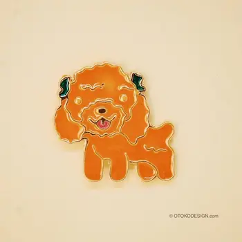 

Metal badge "poodle" (51365)