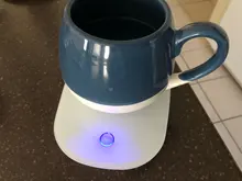 Tazón taza de café calentador, almohadilla de aislamiento, 110V/220v, 55 °C, termostato posavasos, calentador eléctrico constante de vidrio para leche y té para el hogar y la Oficina