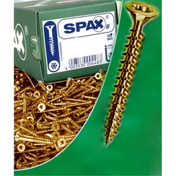

SCREW WOOD THREAD DIN 7505. 06x120MM BICROMAT. SPAX (100 PCS)