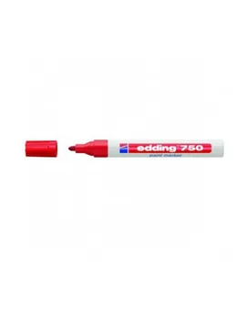 

EDDING 750 MARKER WITH VARNISHED EFFECT STROKE 2-4 MM RED COLOR