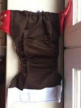 Elinfant-pañal de tela de malla de café transpirable, impermeable, reutilizable, pañal de tela para bebé