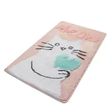 Коврик для ванной-коврики | коврик для ванной нескользящие Противоскользящие коврики розовый котенок 60X100 см