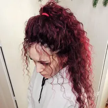 FASHION IDOL-Mechones con cierre, extensiones de cabello sintético rubio, degradado, de plata, gris, de moda, onda de agua, fibra, 20 pulgadas, 9 uds. por paquete