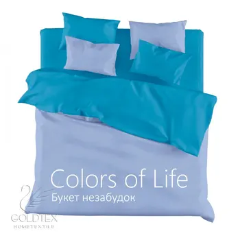 

Bed linen goldtex collection Colors of Life "bouquet of forget-me-nots" 50001511