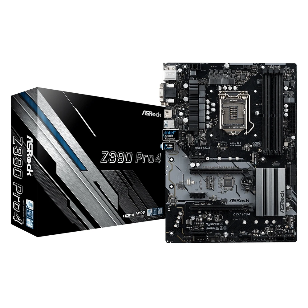 Материнская плата ASRock Z390 PRO4 | Компьютеры и офис