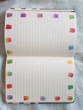 Pegatinas decorativas de oso Kawaii para manualidades, cintas Washi con letras del alfabeto, cintas Washi brillante, adhesivo para álbum de recortes