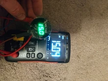 Voltímetro Digital para motocicleta, voltímetro Digital con pantalla LED, resistente al agua, Mini DC5V-48V redondo