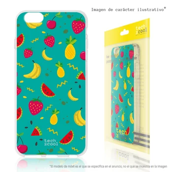 

FunnyTech®Silicone Case for IPhone 7 Plus/7 Plus L Multifruit green background
