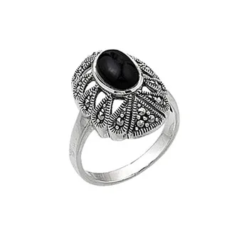 

Silver 925 Sterling Marcasite Ring