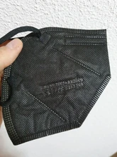 10-100 Uds ffp2mask KN95 máscaras 5 capas cara boca máscaras reutilizable Filtro de protección KN95 respirador fpp2mask CE negro Mascarillas