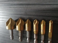 Drill-Bit Chamfering Cutter Countersink Wood HSS Hex-Shank-90-Degree 3pcs 6pcs 6mm-19mm