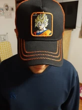 Gorra de malla con estampado de DRAGON BALL para hombre y mujer, gorro de malla con estampado de DRAGON BALL NARUTO, Snapback, Gorra de béisbol de algodón Hip Hop, unisex