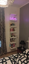 Sign-Lamp Battery-Box Nightlight Led-Neon-Lights Christmas Wedding Double-Powered Love-Shape