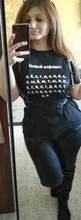Female T-Shirt Short-Sleeve Aesthetic Tops Inscriptions Alphabet Russian Women Harajuku