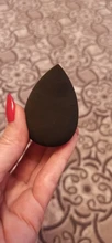 Aplicador de maquillaje negro, esponja supersuave, licuadora de polvo, base suave, contorno, difuminado