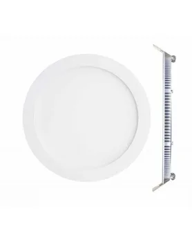 

PLATE PANEL SPOTLIGHT DOWNLIGHT LED METAL AND ACRYLIC, WHITE COLOR. SAVING ENERGY. 18W. WHITE LED LIGHT. Ref.DW18-ER/BL-6000