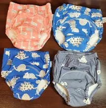 De dibujos animados lindo pañal de tela para bebé reutilizable pañales lavable pañal de tela cubierta de algodón de los niños de formación bragas lavable