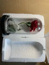 Galaxy Rose Led-Light Glass-Dome Christmas-Day-Gift Beauty-And-The-Beast Valentines