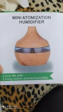 Oil-Diffuser Humidifier Usb Essential-Aroma Wood-Grain Ultrasonic Mist-Maker Led-Light