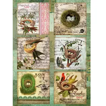 

Rice paper for Decoupage "" craft Premier "", A3, 25 g/m, "nests" "cp01413