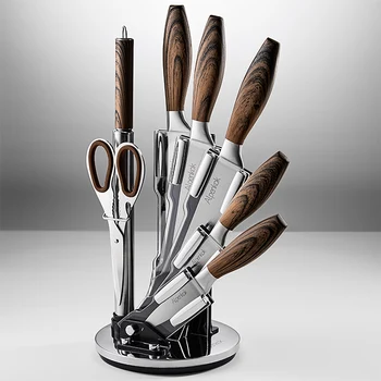 

Knife Set 7 items on acrylic stand ak-2111