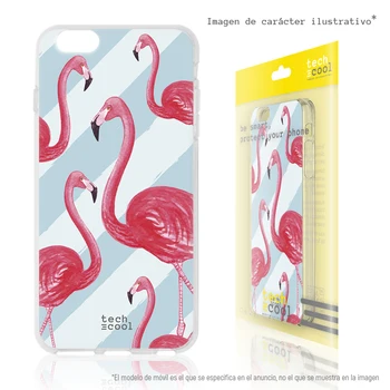 

FunnyTech®Silicone Case for Huawei P9 Lite L Flamingos Watercolor vers.1