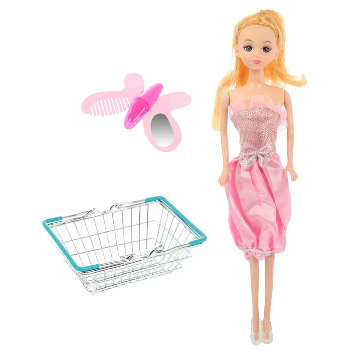 Basket for shopping mini supermarket with doll mix | Игрушки и хобби
