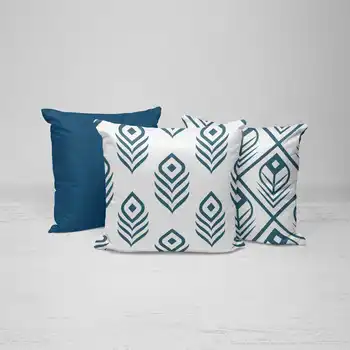 

3-PILLOW CASES with Combination 100% Cotton