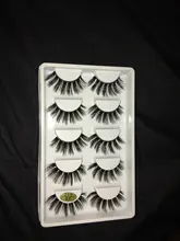 Pestañas postizas 3D, 5 pares, pelo de visón de imitación, pestañas de serie Wispies Fluffies naturales, largas y suaves, hechas a mano, pestañas negras sin crueldad