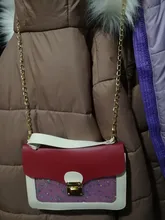 Mini bolso de hombro cuadrado pequeño para mujer, bandolera de mensajero de diseñador de lentejuelas de estrella a la moda, cartera de mano rosa