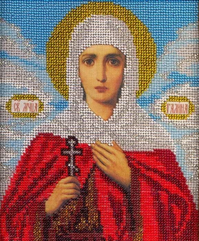 

B316 set for embroidery with beads 'Tiny ''St. Galina ', 12x14.5 cm