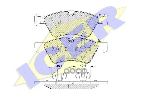 181771_колодки Дисковые Передние! Mb W164/W251 3.5-3.0dci 05# Icer 181771 Icer арт. 181771