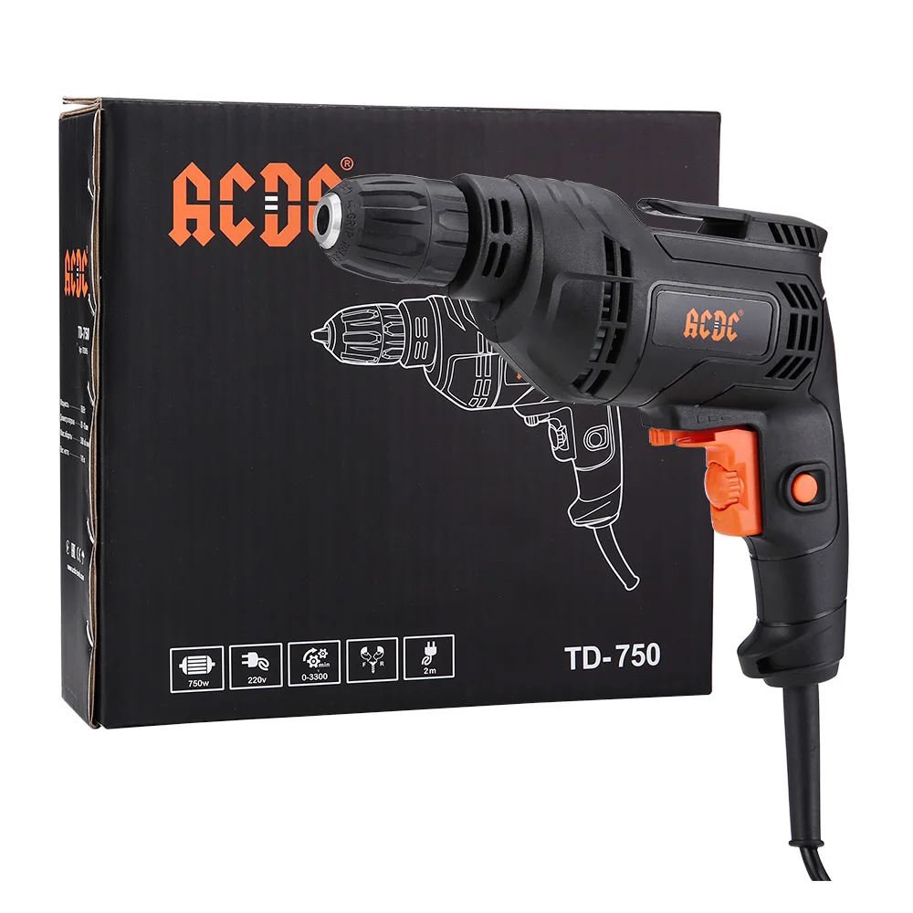 Дрель 750w ACDC 220в T0005