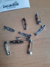 20 unids/lote 15/20/25/30/35mm hierro broche Clip Pins broche ajustes en blanco Base para la fabricación de la joyería DIY resultados Accesorios