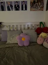 Encantadora 40cm coloridos flor almohada de felpa de juguete de dibujo de planta de silla para muñecas cojín sofá niños amantes regalos de cumpleaños