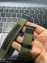 Correa de cuero y nailon para Apple Watch, 40mm, 44mm, 42mm y 38mm, pulsera tejida de lona para iwatch series 6, 5, 4, 3, 2, 1