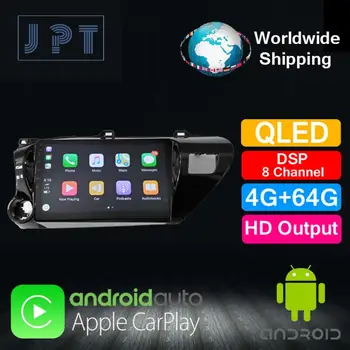 

Multimedia player - JPT - for TOYOTA 2017 Hilux Right Steering Wheel QLED PX6 DSP8 RDS GPS Navigation 4G+64G AUX Carplay