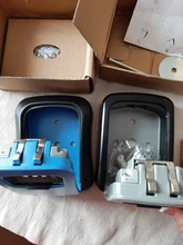Caja de Seguridad para llave a prueba de agua, caja de almacenamiento con combinación de 4 dígitos, bloqueo de contraseña para interior y exterior, almacenamiento de llaves oculto